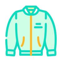 bomber jacket streetwear cloth fashion color icon illustration vector