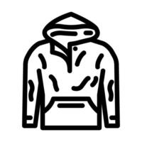 bean streetwear cloth fashion line icon illustration vector