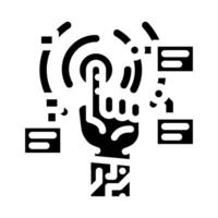 cutting edge technology tech enthusiast glyph icon illustration vector