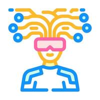 futurism tech enthusiast color icon illustration vector