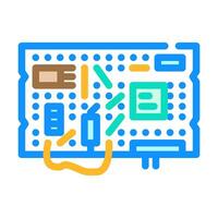 diy electronics tech enthusiast color icon illustration vector