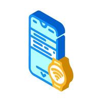 smart device tech enthusiast isometric icon illustration vector