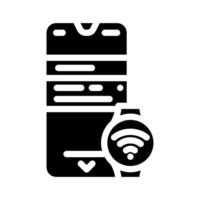 smart device tech enthusiast glyph icon illustration vector