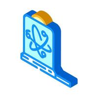 sensor quantum technology isometric icon illustration vector