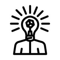 innovation seeker tech enthusiast line icon illustration vector