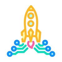 tech startup enthusiast color icon illustration vector
