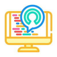 open source tech enthusiast color icon illustration vector