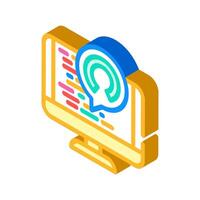 open source tech enthusiast isometric icon illustration vector