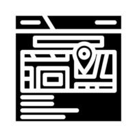 local pack seo glyph icon illustration vector