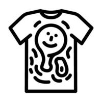 graphic tee streetwear cloth fashion line icon illustration vector