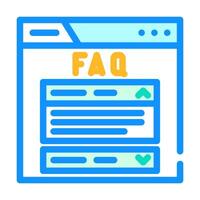 faq schema seo color icon illustration vector