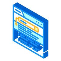 zero click searches seo isometric icon illustration vector