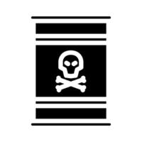 hazardous waste sorting glyph icon illustration vector