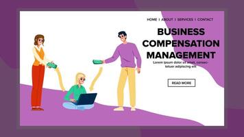 bonuses business compensation management vector