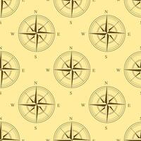 Travel Pattern Compass. Seamless graphic for textiles, wallpapers, backgrounds. vector