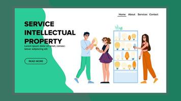 copyright service intellectual property vector