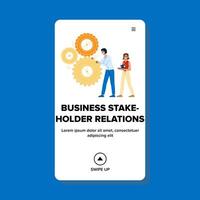 collaboration business stakeholder relations vector