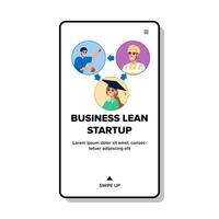 strategy business lean startup vector