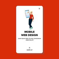 layout mobile web design vector