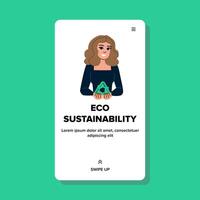 green eco sustainability vector