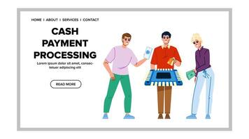 business cash payment processing vector