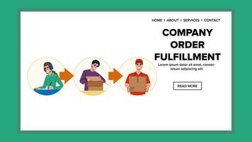 shipping company order fulfillment vector