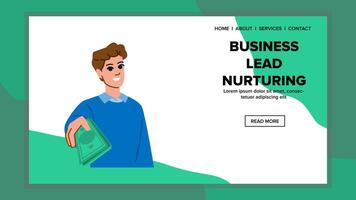 content business lead nurturing vector