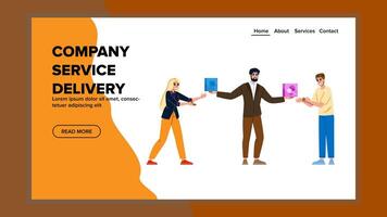 professional company service delivery vector