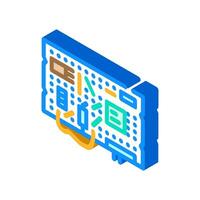 diy electronics tech enthusiast isometric icon illustration vector