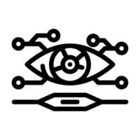 future focused tech enthusiast line icon illustration vector