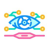 future focused tech enthusiast color icon illustration vector