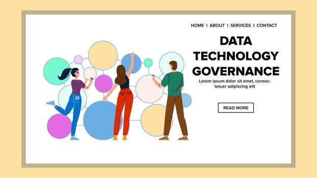 security data technology governance vector