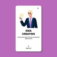 brainstorming idea creating vector