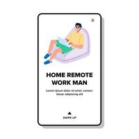 balance home remote work woman vector