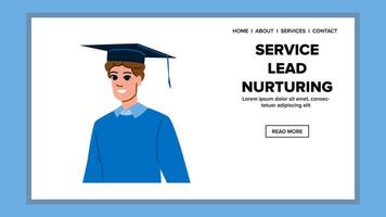 marketing service lead nurturing vector