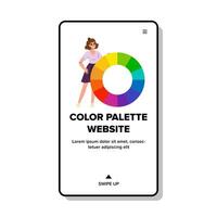 hue color palette website vector