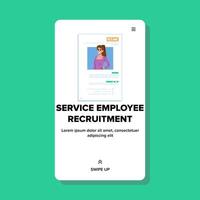 hiring service employee recruitment vector