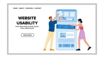 functionality website usability vector