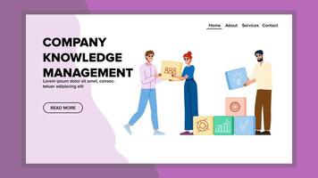 collaboration company knowledge management vector