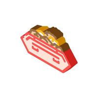 waste to energy sorting isometric icon illustration vector