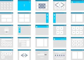 Rows Flat Website Prototype Icon pictogram symbol visual illustration vector