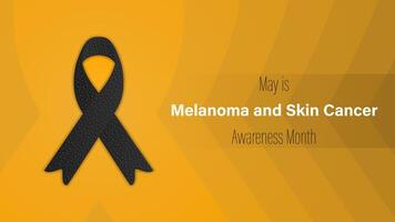 Melanoma and skin cancer awareness month, illustration vector