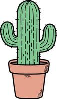 cactus dibujos animados ilustración vector