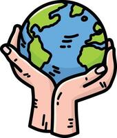 Save the earth illustration vector