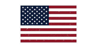 flat design United States flag background vector