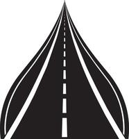 la carretera icono aislado en blanco antecedentes ilustración vector