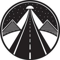 la carretera icono aislado en blanco antecedentes ilustración vector