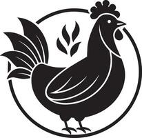 pollo granja icono. sencillo ilustración de pollo granja icono para web vector