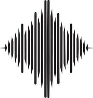 Sound wave icon. Simple illustration of sound wave icon for web vector