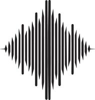 Sound wave icon. Simple illustration of sound wave icon for web vector